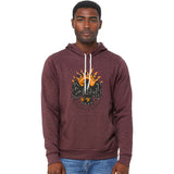 Edge Angry Bird Club Hooded Sweatshirts in Maroon Heather