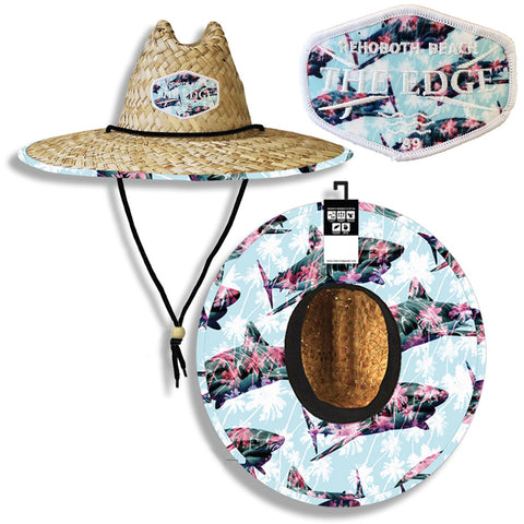 Edge Apex Straw Hat in blue hawaii