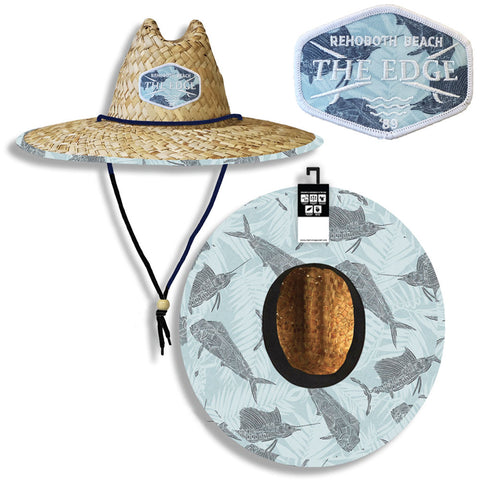 Edge Apex Straw Hat in offshore