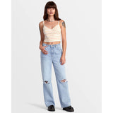 RVCA Womens Coco Jeans in bleached denim