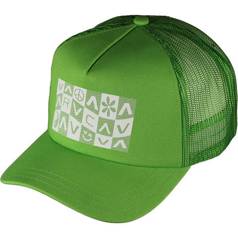 RVCA Checker Hats in green