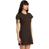 RVCA Womens Git It II Dresses in Coffee and Small