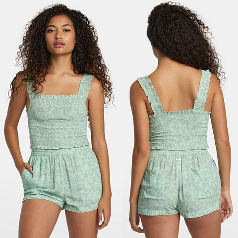 RVCA Womens Terrace Tank Tops in seafoam and Large