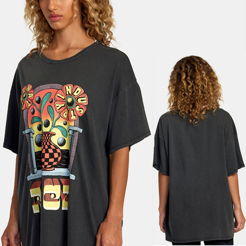 RVCA Womens Potal Tops in black and X-Small