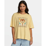 RVCA Womens Secluded Island Tops in lemon