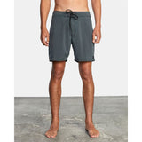 RVCA Mens VA Pigment Elastic Shorts in washed black