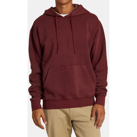 RVCA Mens PTC Hooded Sweatshirts in Wine