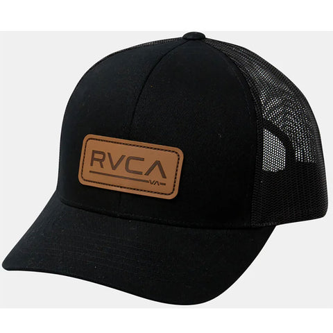 RVCA Mens Ticket Trucker Deluxe Hats in black