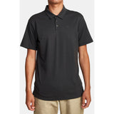 RVCA mens PTC Pigment Polo Shirts in Black