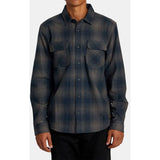 RVCA Mens Dayshift Flannel Shirts in black