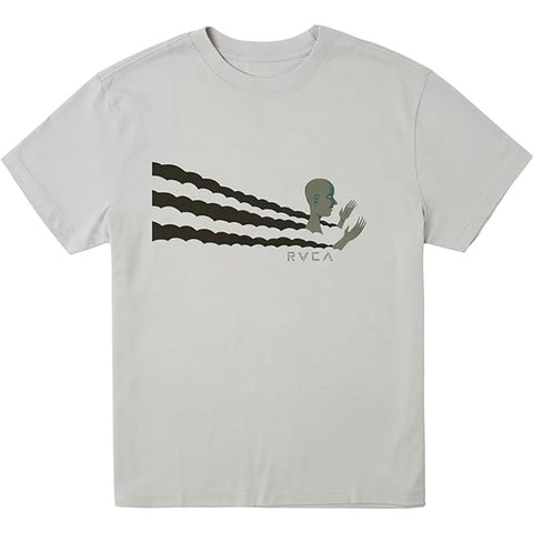 RVCA Mens Trip Out T-Shirts in smoke