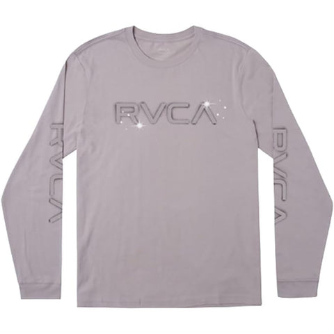 RVCA Mens Big Airbrush L/S T-Shirts in grey