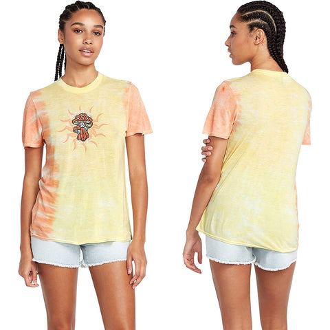 Volcom Womens Tern N Bern Tops in Citron