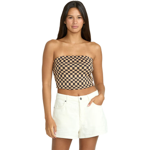 Volcom Womens Stoneway Tube Tops in Black