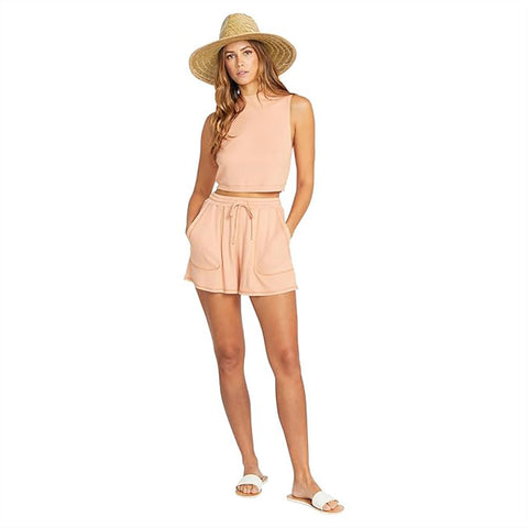 Volcom Womens Lived In Tops in Clay
