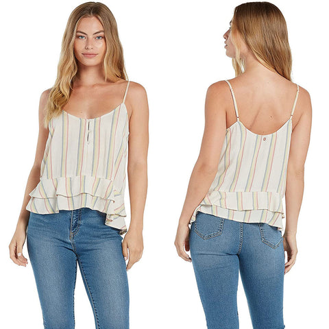Volcom Womens Island Crush Cami Tops in Multi and Large