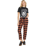 Volcom Womens Frochickie Hi Rise  Pants in Black