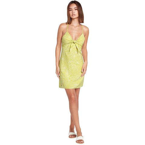 Volcom Womens Coco Ho Dresses in citron and Medium