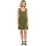 Volcom Womens Lived In Baddie Dresses in sage