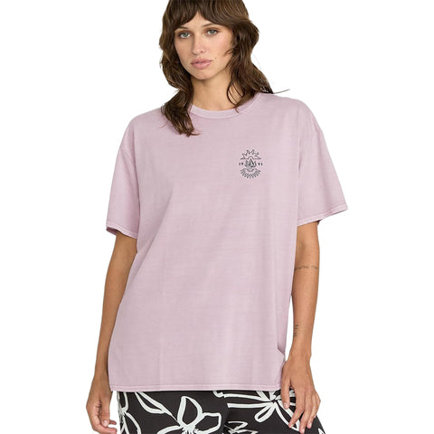 Volcom Womens Stones Throw Tops in Violet