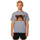 Obey Mens Fearless Vampire Killers T-Shirts in heather grey