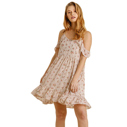 Umgee Womens Monarch Dresses in khaki
