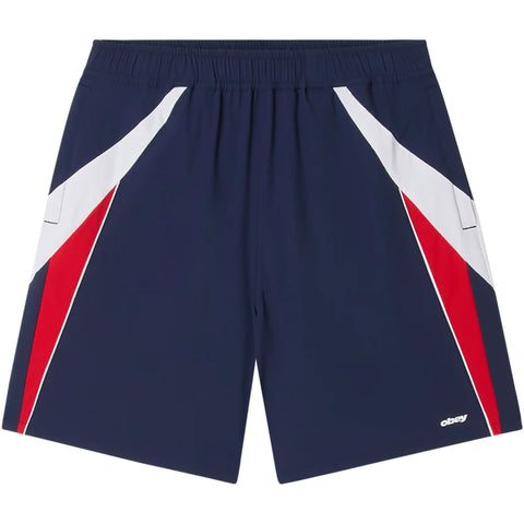 Obey Mens Onset Shorts in navy multi