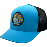 Edge Bad Kitty Lounge Snapback Hat in carolina blue/black