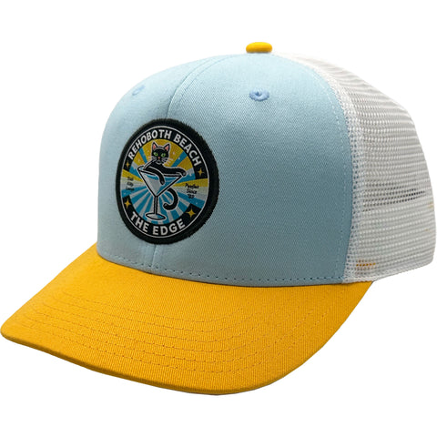 Edge Bad Kitty Lounge Snapback Hat in ice/gold/white