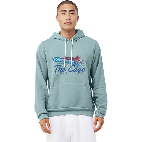 Edge Chugger Lure Hooded Sweatshirts in dusty blue