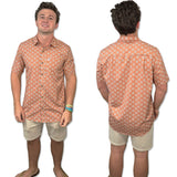 Edge Mens Kani S/S Hydro Shirts in dark melon