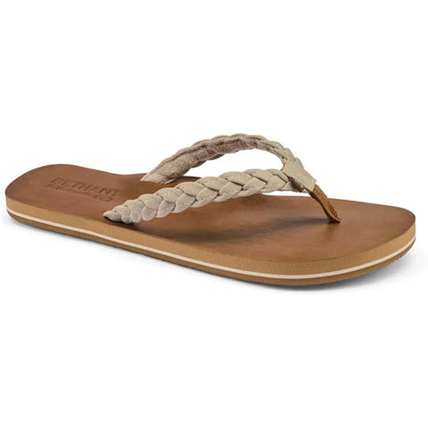 Cobian Womens Bethany Braided Pacifica Sandals in Cream