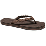 Cobian Womens Bethany Braided Pacifica Sandals in cocoa brown