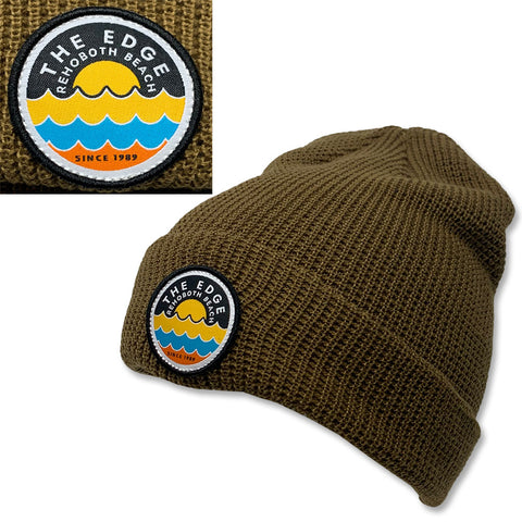 Edge Beach Dot Beanies in acorn