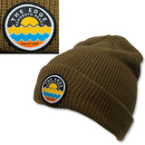 Edge Beach Dot Beanies in acorn