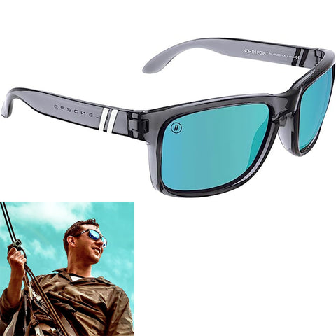 Blenders Canyon Sunglasses in blue polarized and gloss gray