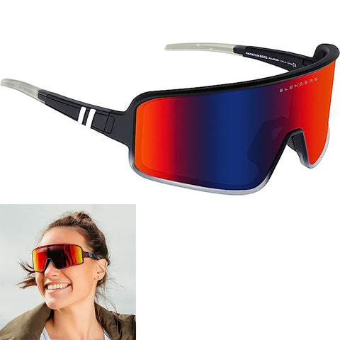 Blenders Stormation Sunglasses in matte purple and polar black red