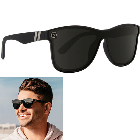 Blenders Nocturnal Q Sunglasses in black and grey polarized