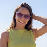 Blenders Millenia X2 Sunglasses in plum gradient polarized and berry loud