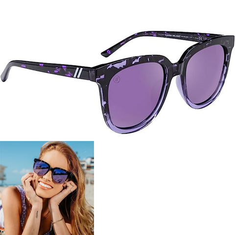 Blenders Raven Delight Sunglasses in purple tortoise and violet polarized