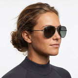 Blenders A Series Sunglasses in emerald and gradient polarized