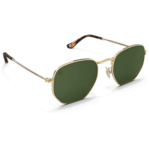 Blenders Whiskey Shiner Sunglasses in polarized and gold
