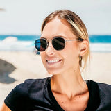 Blenders Sterling J Sunglasses in smoke polarized and silver