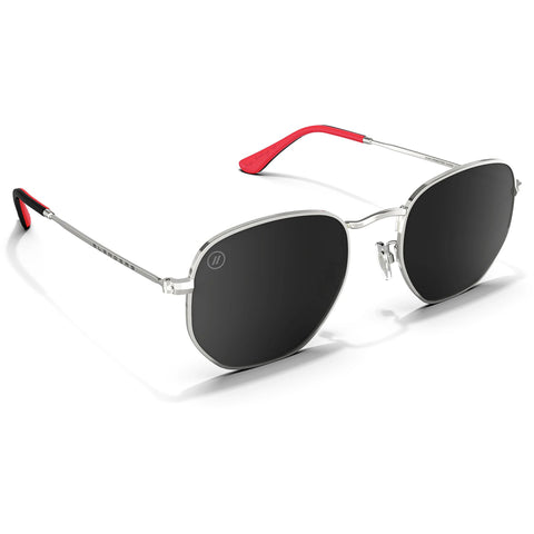 Blenders Hexagram AS Sunglasses in smoke polarized and alana springsteen