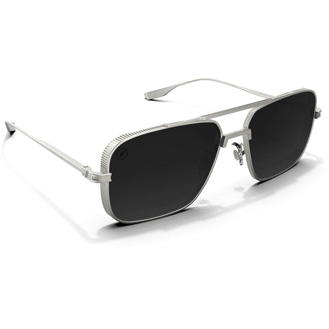 Blenders Phoenix Sunglasses in smoke polarized and silver