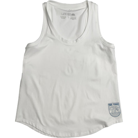 Edge Womens Becca Tank Tops in white