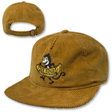 Edge Big Banana Strapback Hat in bronze corduroy