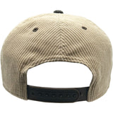 Edge Big Banana Strapback Hat in tan/brown corduroy