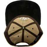 Edge Big Banana Strapback Hat in tan/brown corduroy