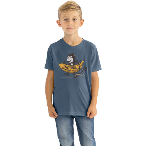 Edge Big Banana Youth T-Shirts in slate blue